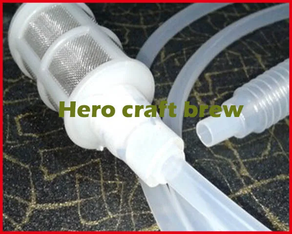 

Usefull Home Brew Syphon filter Pack With Tap and Sediment Stopper With S. Steel Filter ball and Pump For Beer/Wine Making