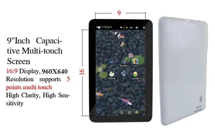 Новый подарок bluetooth 9 дюймов Android 4.2 Allwinner A23 Cortex A8 512 МБ 8 ГБ емкостный Экран дешевые Планшеты PC