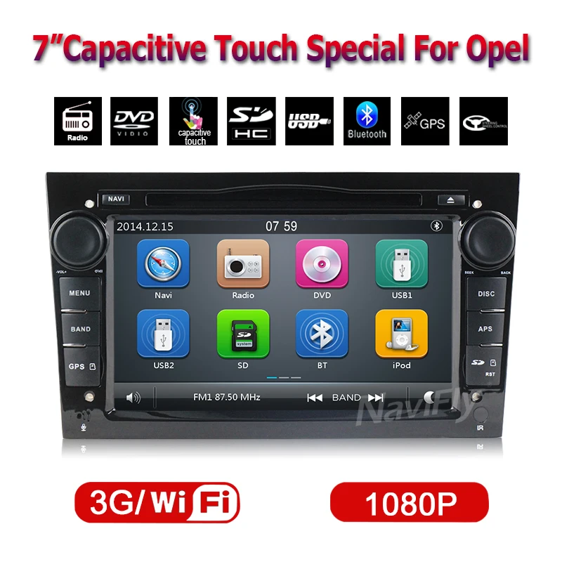  Free Shipping  2 din Car dvd player For OPEL ASTRA VECTRA ZAFIRA  car radio with GPS Bluetooth Free 8GB map card+shipping 