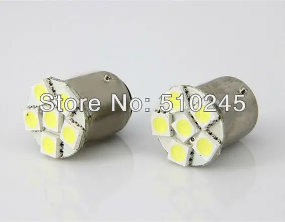 100x автомобиля led s25 p21/5 Вт bay15d 1157 6-ти Диодная лампа smd 5050 6smd 3 чипов тормоз лампа стоп-сигнала лампа белого красного и желтого цвета