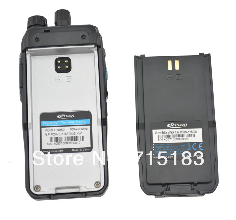 Kirisun K850 UHF 400-470 МГц цифровой Портативный двухсторонней радиостанции Kirisun портативное Любительское радио