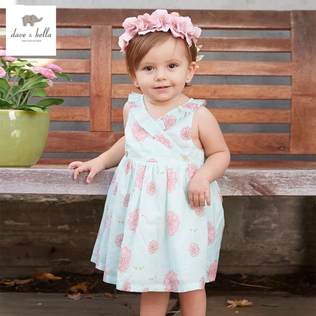 Db3295 Dave Bella Summer Baby Flower Printed Dress Roses Db3295 Dave Bella Summer Baby Flower Printed Dress Roses Kids Birthday