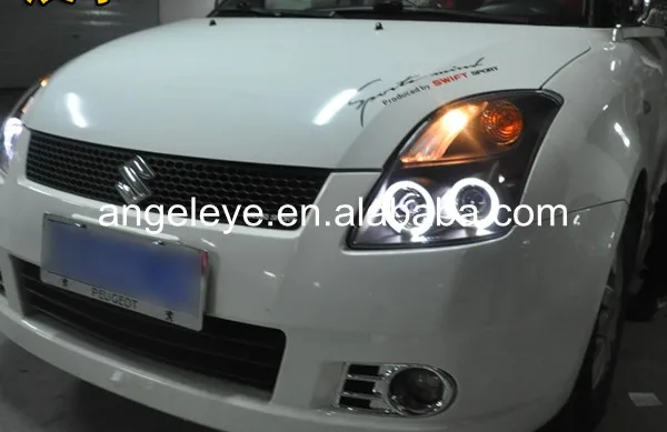 Для Suzuki для Swift 2006-2010 год светодиодный головной фонарь с Angel Eye SN