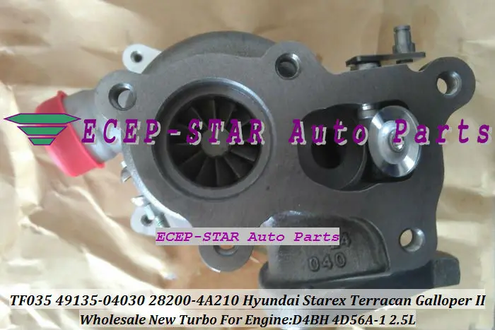 TF035HM-12T-4 49135-04030 28200-4A210 turbo For Hyundai Starex Libero Terracan Galloper II 2.5L D4BH 4D56A-1 turbocharger (2)