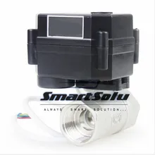 Free shipping 3/4" DN20 DC12V Motorized Ball Valve,SS304 Position Feedback CR-05 Electrical Valve