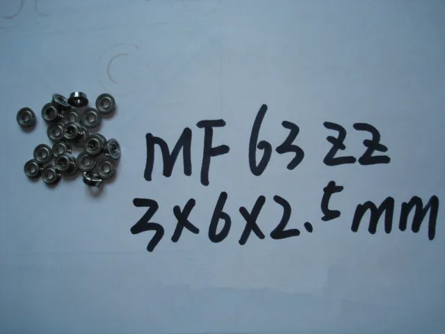 Высокое качество ABEC-5 фланцевый подшипник 3X6X2,5 мм MF63(3*6*2,5) MF63ZZ Миниатюрный фланец шариковые подшипники с глубоким желобом
