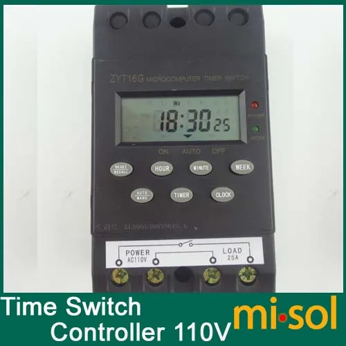 Free shipping 110V Timer Switch Timer Controller, program/programmable