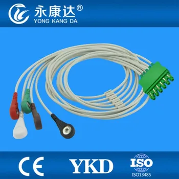 

for Draeger MS16231/MS16547 ECG cable with leadwires,6lead,snap,AHA Ending