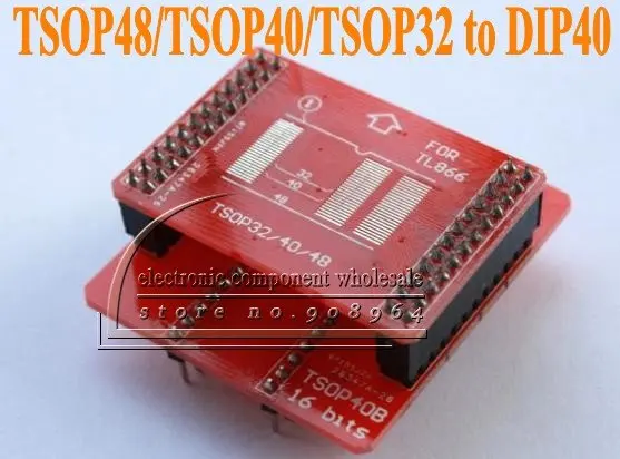 2 компл./лот TSOP48/TSOP40/TSOP32 8/16bit к DIP40 программист IC адаптер Разъем для MiniPro программист