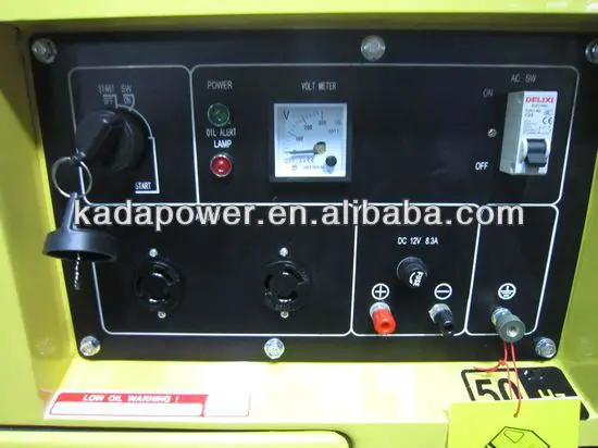 5KVA дизельный генератор с воздушным охлаждением для домашнего использования, бесшумный Однофазный дизельный генератор 5KW 220V 50HZ 1500RPM