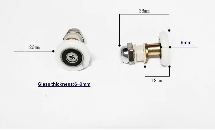 Душ ролик, ролик стеклянные двери, Душ ролик, колеса, шкив(XYHL-053