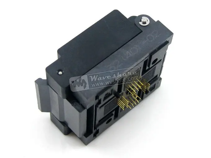 QFN-32(40)BT-0.5-02 QFN32 MLP32 MLF32 Enplas QFN 5x5 mm 0.5Pitch IC Test Burn-In Socket with Ground Pin