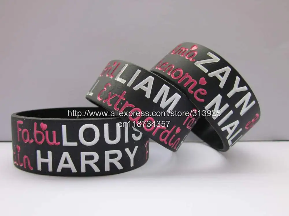 Amazayn Fabulouis Brilliam Extraordinharry Zayn Louis Niall Liam Harry Wristband Color Filled Silicone Bracelet 50pcs Lot Designer Comforter Sets King Size Designer Ballerinadesigner Maternity Wedding Gowns Aliexpress