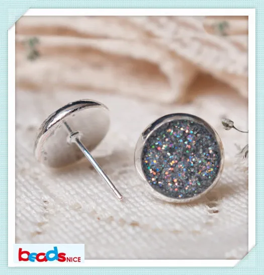 Beadsnice модные дизайнерские серьги diy post серьги подходят 20 мм кабошон настройки новые серьги без бретелей ID9695