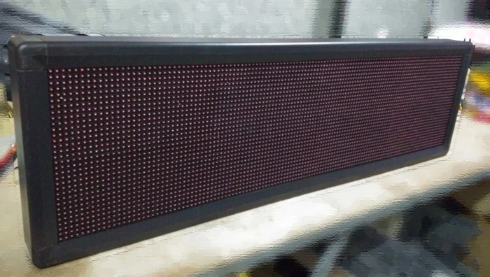 Наружная реклама P10 Светодиодный экран панель дисплея 16x96 точек вывеска|led sign