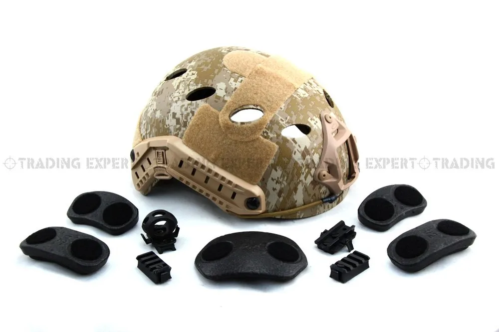 Для прыжков с парашютом Быстрый шлем ABS оболочка(MARPAT Пустыня