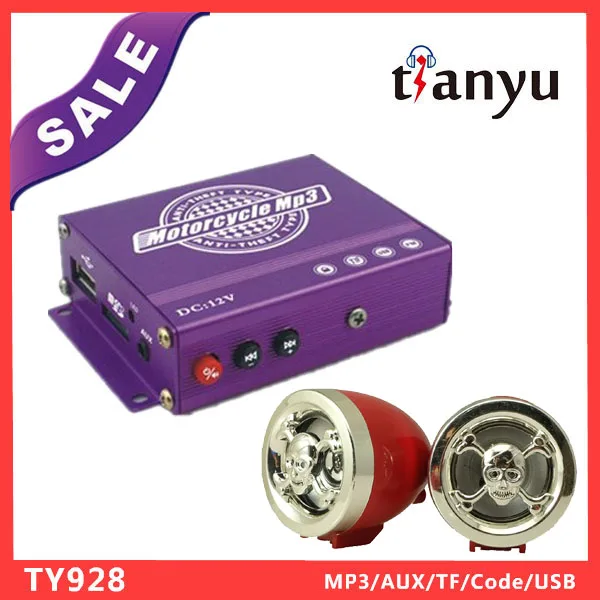 Free shipping mp3 audio motor scooter radioin Theft Protection from