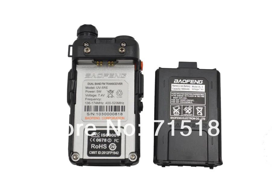 Baofeng UV-5RE двухдиапазонный УКВ и UHF 5 Вт/1 Вт 128CH иди и болтай Walkie talkie Радио Baofeng UV5RE двухстороннее радио+ Бесплатные наушники Безразмерные;