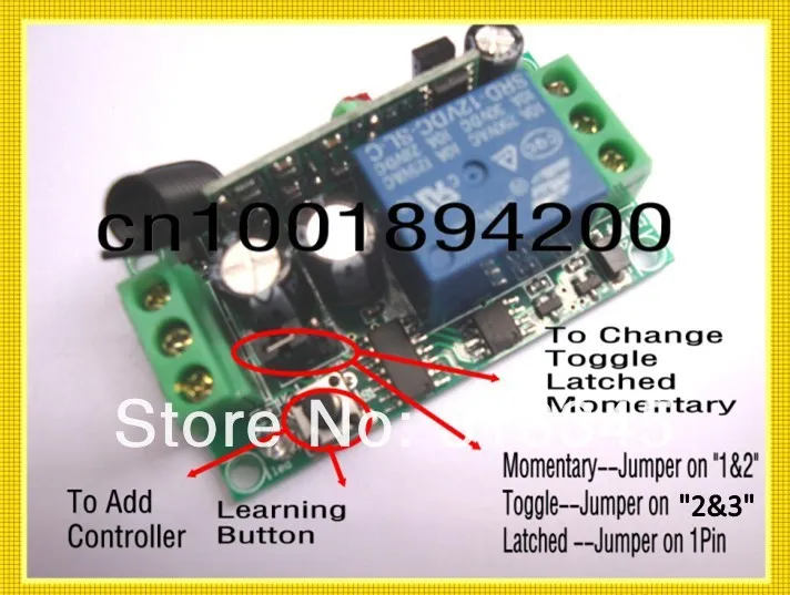 12V1CH Мгновенный/тумблер беспроводной переключатель RF беспроводной пульт дистанционного управления 3 контроллера 1 переключатель 10A реле 100 м водонепроницаемый 315/433