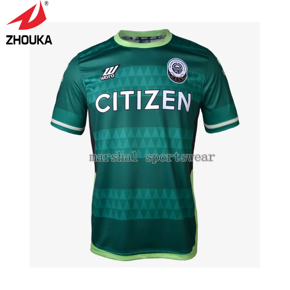 

Zhouka Full Sublimation Printing Soccer Uniforms Kit Training Suit voetbal shirts maglia calcio tailandia camisetas de futbol