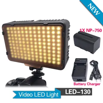 

Mcoplus 130 LED Video Light with 1 x NP-F750 Battery for Canon Nikon Sony Pentax Panasonic Samsung Olympus & DV Camera Camcorder