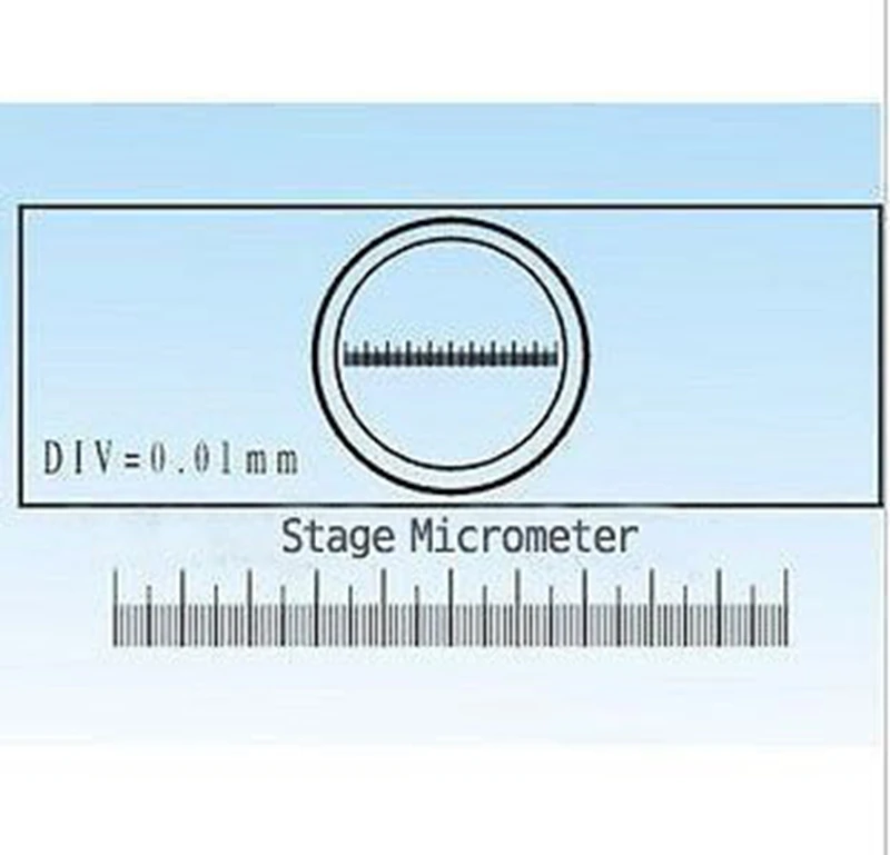 

0.01MM Microscope Stage Micrometer Calibration Slide With measurement Scales for Stereo Microscope