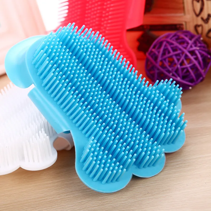 Pet Dog Bath Brush Upscale Massage Pet Bath Brush Cat Cleaning Beauty Supplies