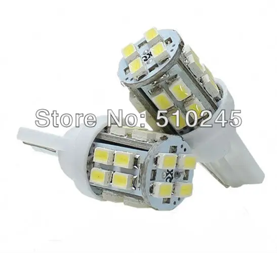100x авто светодиодные фонари T10 194 W5W 20 LED SMD 1206 Клин светодиодные лампы T10 20smd белый