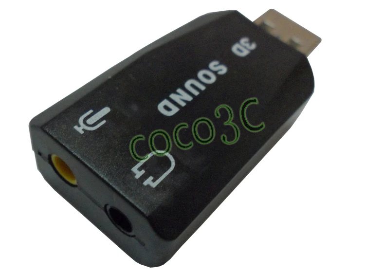 USB цифровой 2,0 в 3D Аудио USB Звуковой адаптер карта Виртуальный динамик 5,1 канал 3D Аудио карта адаптер