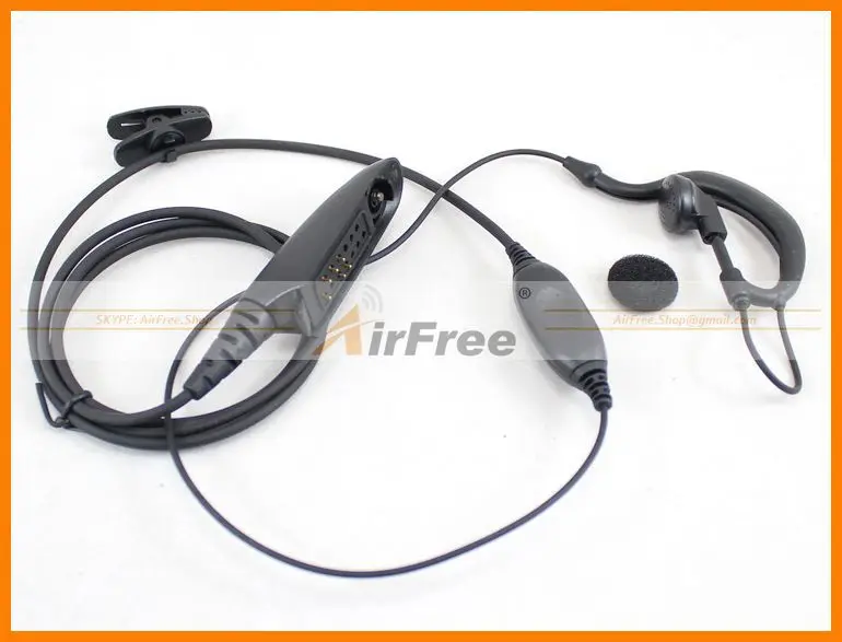 1 проводные наушники/микрофон для Motorola GP328 GP338 GP340 GP360 GP380 HT750 GP680 GP329 наушники, уха микрофон