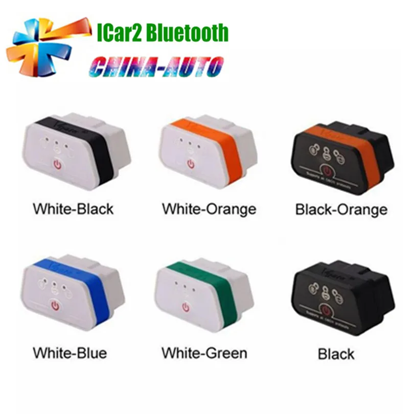 50 шт./лот DHL Vgate iCar2 Bluetooth ELM327 OBD2 автомобильный диагностический инструмент ELM 327 я Car2 Bluetooth OBD2 Авто диагностический сканер