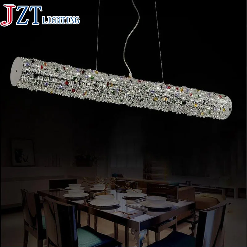 

M LED Crystal Light Creative Meals Chandeliers Dining-room Lamp Droplight The Bedroom Crystal droplight Modern Lens Headlight