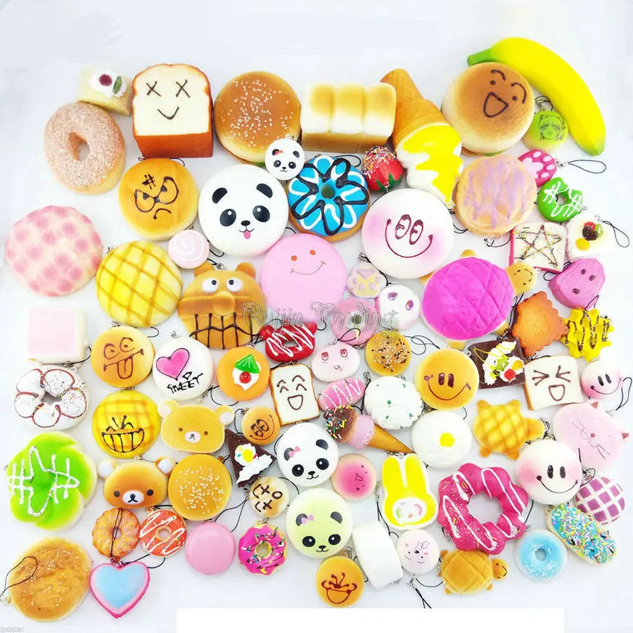 bilder für 20 teile/los Handy Straps Squishy Nette Weiche Panda/Brot/Krapfen Telefon Keychain für Telefon Decor Kawaii Nette Strap Kind Vorhanden bilder für 20 teile/los Handy Straps Squishy Nette Weiche Panda/Brot/Krapfen Telefon Keychain für Telefon Decor Kawaii Nette Strap Kind Vorhanden
