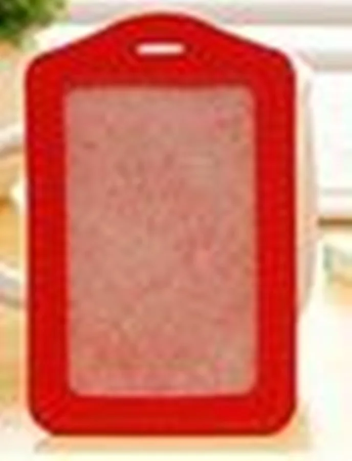 RED Именные карточки для бейджиков визитница PU porte carte чехол с нейлоновой nack компании офисная поставка 13 цветов ACH202A - Цвет: RED