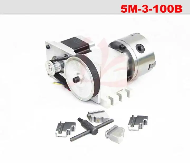 4 кулачковый патрон 100 мм с ЧПУ я Поворотная ось разделительная головка|cnc dividing