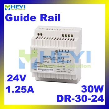 

Din Rail power supply with single switching output DR-30-24 input 110 / 220VAC output 24V 1.25A mini power supply