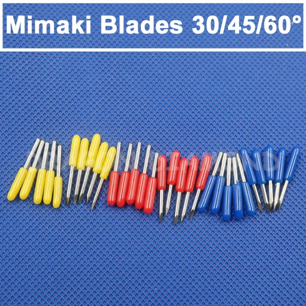 Виниловый плоттер Mimaki лезвие держатель 1 шт. и 30 шт. Mimaki лезвия 30/45/60 градусов каждый градус 10 шт для режущий плоттер