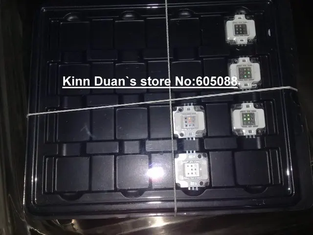 10 Вт RGB высокой мощности Светодиодная подсветка модуль лампы Красный 620-630nm зеленый 520-530nm синий 460-470nm полный цвет DIY светодиодное освещение