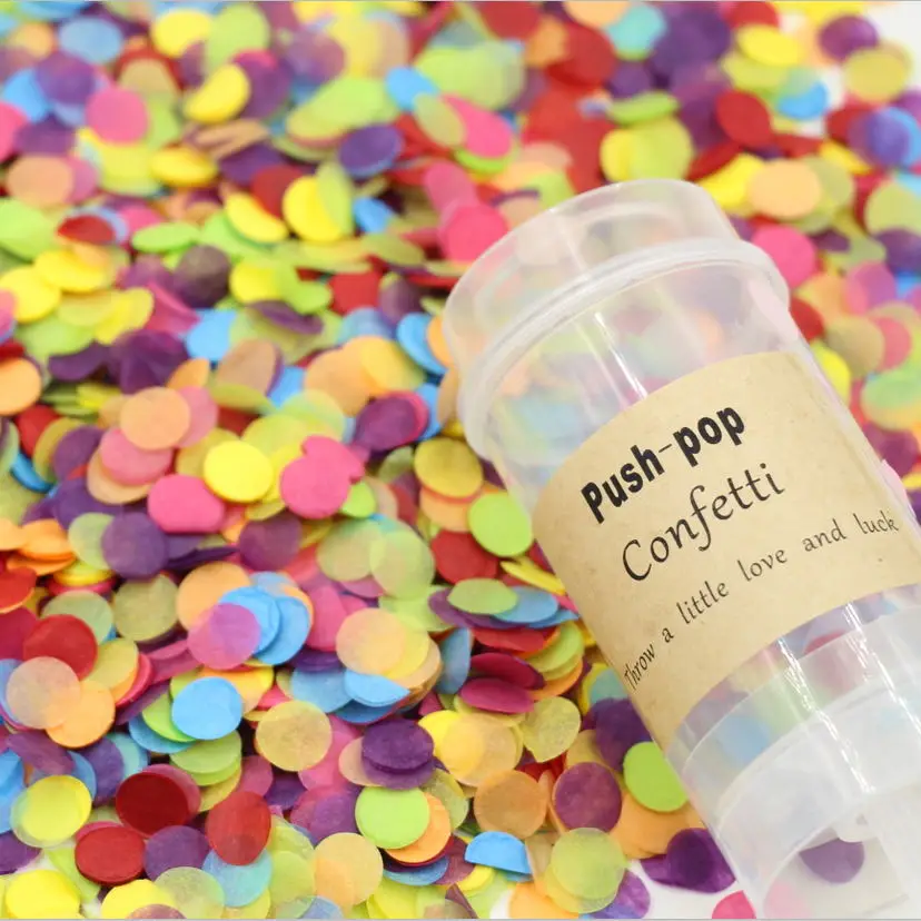 Rainbow Color Tossing Confetti Little Tissue Paper Decor Birthday Party