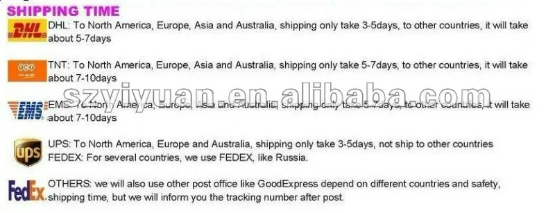 shipping time