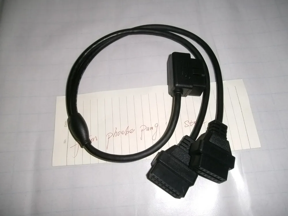 Высокое качество авто диагностические кабели и разъемы OBD2 разветвитель кабеля 50 см