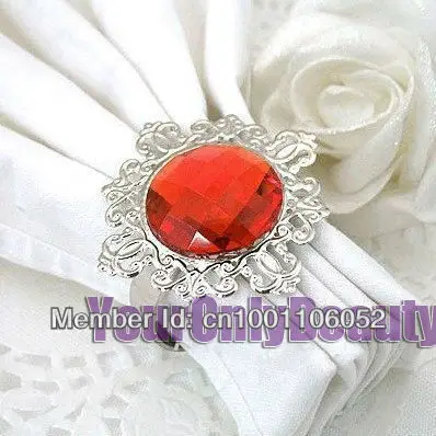 Shipping-50pcs Высококачественная красная бумажная салфетка с бабочкой кольца для свадебной вечеринки держатель для салфеток-Образец заказа