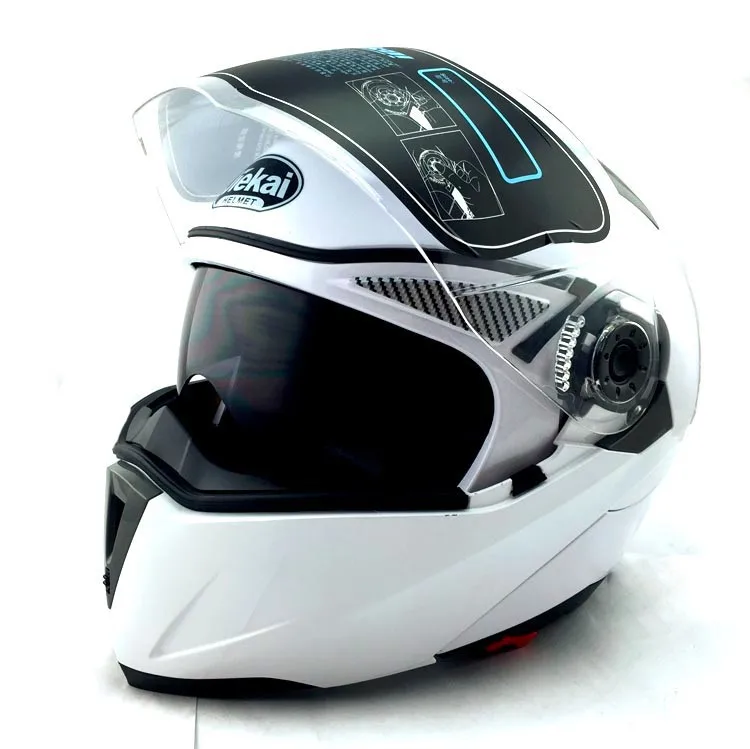 Мотоцикл JIEKAI шлемы безопасный двойной козырек ECE DOT откидной шлем casque moto Racing 4 сезона moto r cycle moto шлем