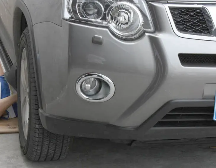 ABS Хром Передняя Противотуманная Фара Крышка Лампы Накладка Для Nissan X-Trail X Trail T31 2012 2013