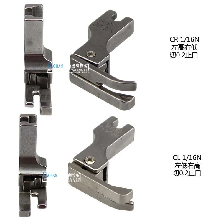 Ограниченная круговой 0,2 Cr1/16n Cl1/16n прижимная ножные ножки швейная машина аксессуары для промышленных плоских частей 3/16 4,8 мм