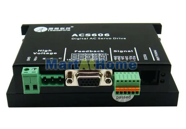 130 Вт 1.71nm Leadshine ЧПУ бесщеточными комплект сервопривод ACS606 + 130 Вт 36 В 20A DC Servo Двигатель # sm410 @ SD