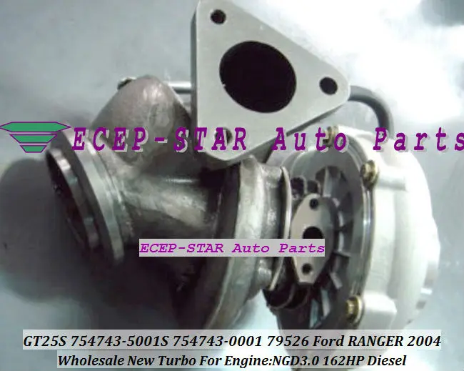 GT25S 754743-5001S 754743-0001 79526 Turbo turbocharger for Ford RANGER 2004 Engine NGD3.0 162HP Diesel (1)