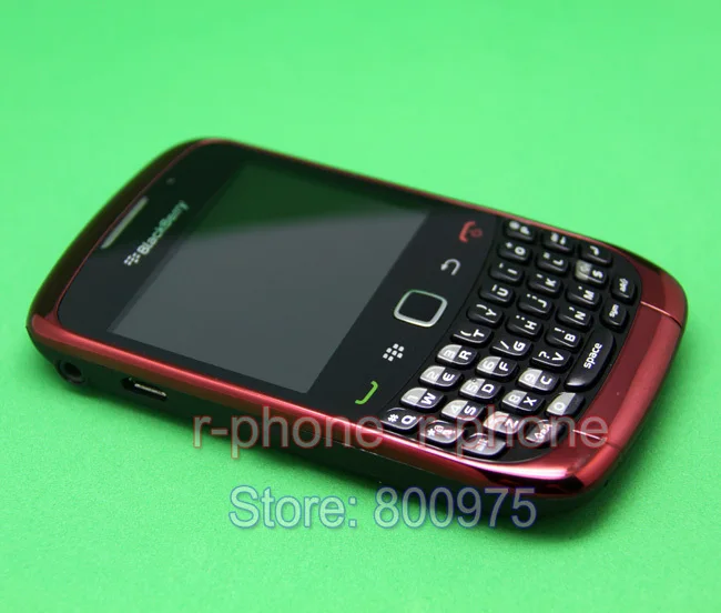 Мобильный телефон BlackBerry 9300 Curve, смартфон Blackberry OS, разблокированный 3g, Wifi, Bluetooth, мобильный телефон и красный