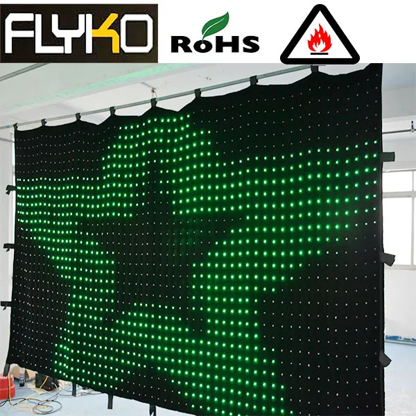 FLYKO P18 4X7 светодиодный занавес модное свадебное украшение