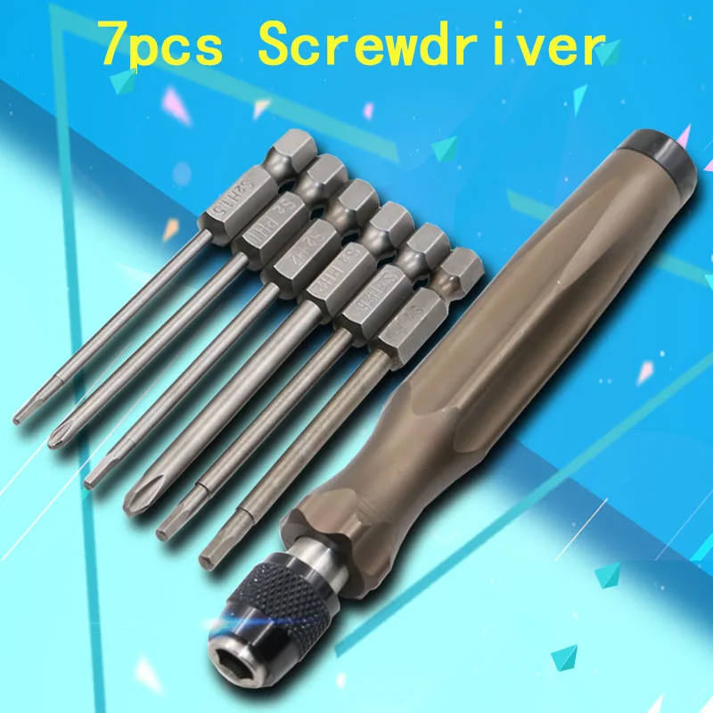 

7pcs / set Precision Screwdriver Set 7 in 1 Screwdrivers Kit 6 Insert Screwdrivers Bits+1 Handle Top Quality Screwdriver